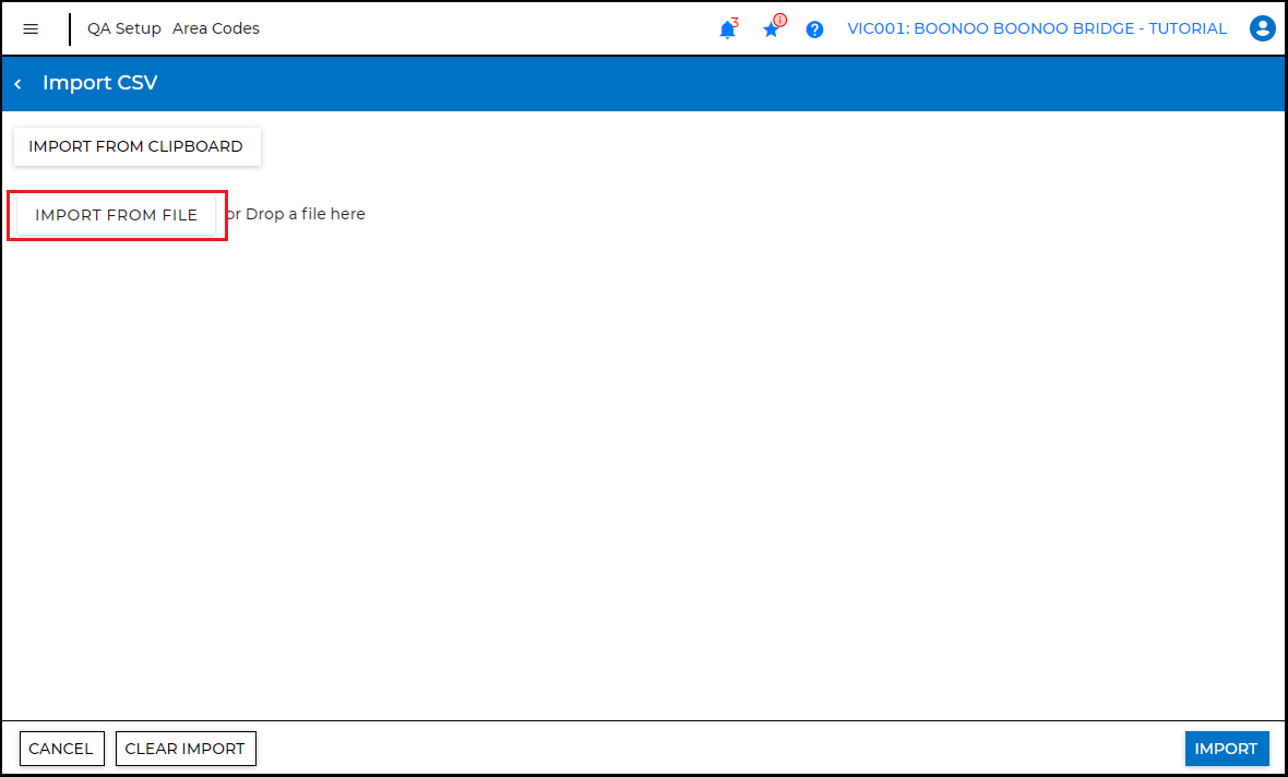 Add Area Codes – CivilPro